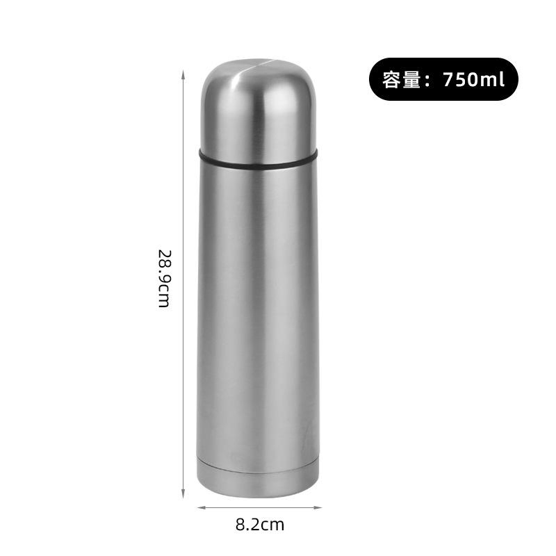 350ml/500ml750ml/1000ml Classical Double Wall Stainless Steel Thermos Vacuum Flasks Bullet Shape