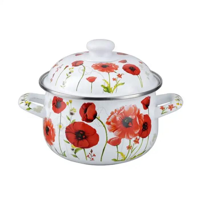 Turkey Pot Enamel Casserole Pot 16cm 18cm 20cm 22cm 24cm 26cm Enamel Casserole with Lid