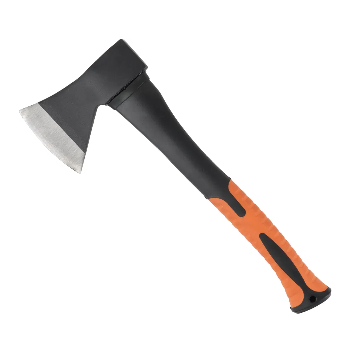 Hatchet Axe with Steel and Plastic Fiberglass Handle 600g Head Weight Heat-Treated Blade, Anti-Slip Grip, Perfect for Camping