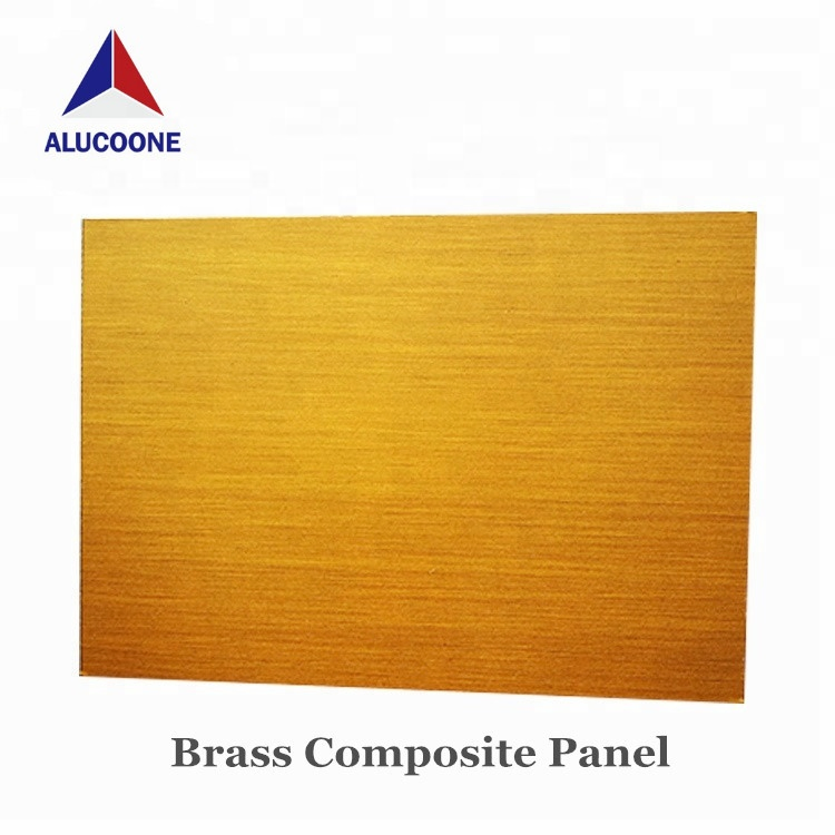 Best Price Quality Assurance PVC Film Copper Brushed Aluminum Composite Panel