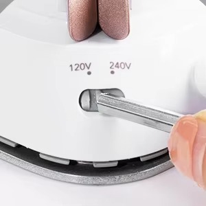 Travel Iron Steamer with Universal Voltage 100-240V Mini Dry Iron for Clothes Non-Stick Ceramic Soleplate for Home and Travel Convenience
