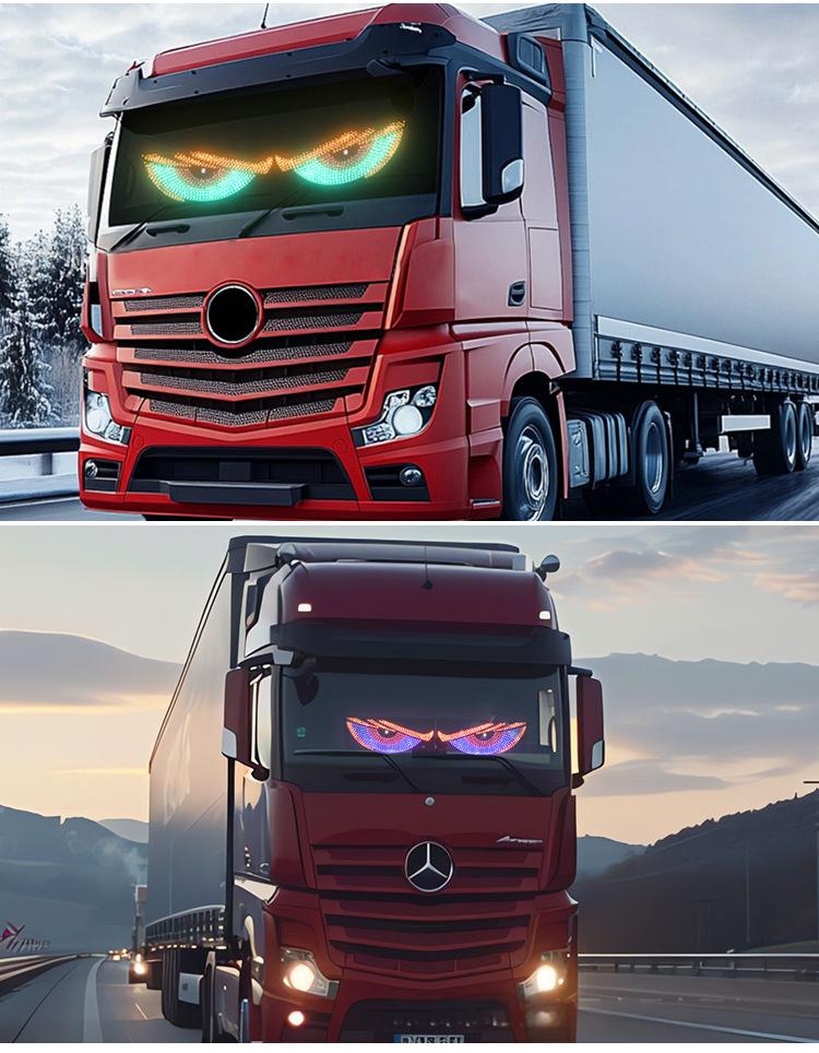 Car Rear Window LED Flexible Screen Car LED Luminous Dynamic Eyes Screen