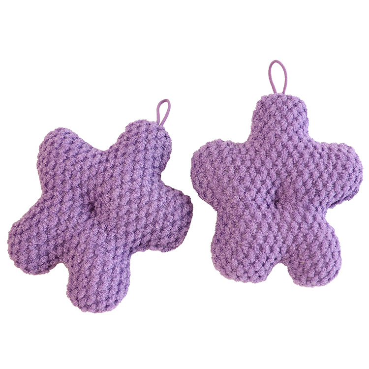 Exfoliating Sponge Wholesale Flower Shape Bath Shower Sponge Honeycomb Body Scrubber Exfoliating Bath Sponges