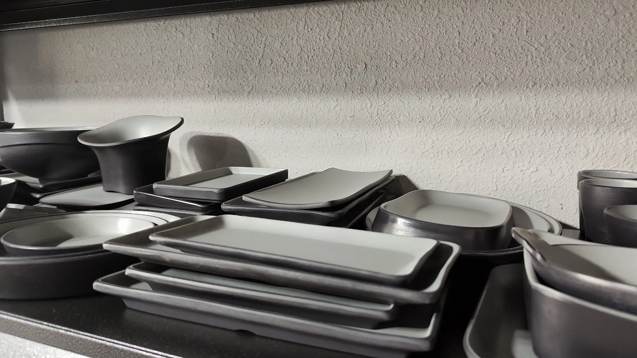 Three-Divided Melamine Sauce Dish Wholesale Sauce Dish Design Style Sauce Dish