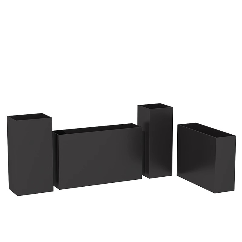 Factory Price Custom Outdoor Metal Square Flower Pot Flower Bed Flower Box