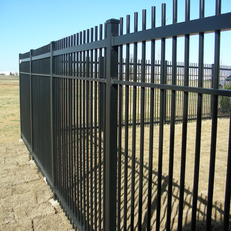 Galvanized Steel Picket Fencing Garden Fence Powder Coated Panel Fence Metal Wrought Iron Fence