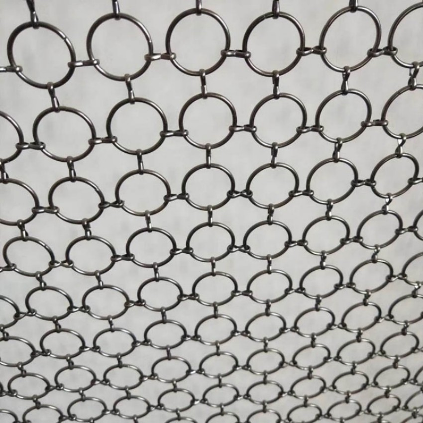 High Quality Stainless Steel 304 Chainmail Ring Curtains 0.8mm/7mm Metal Decorative Mesh Metal Ring Curtain for Hotel
