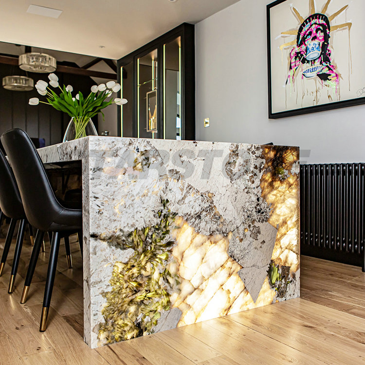 Granite Kitchen Island Worktop Pantogonia Quartzite	-Countertop