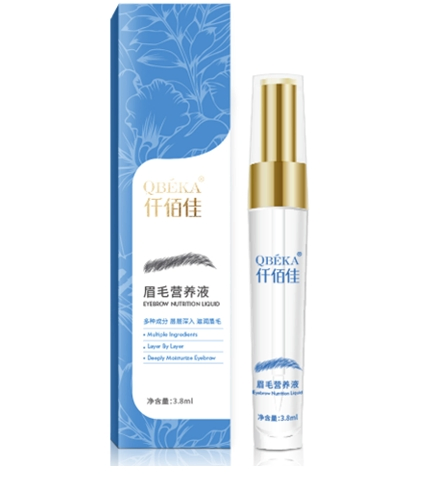 Qbeka Eyebrow Nutrition Liquid Non-Greasy Fast-Absorbing Extension Conditioner Safe for Sensitive Eyes