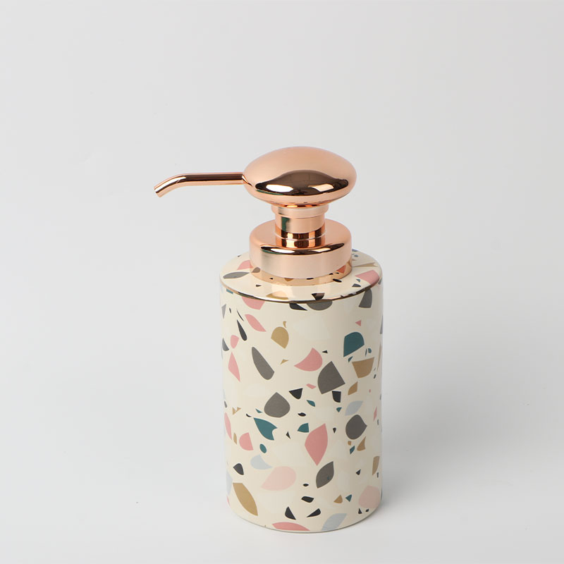Simple Line Ceramic Bathroom Hand Sanitizer Dispenser Single Bathroom Accessories