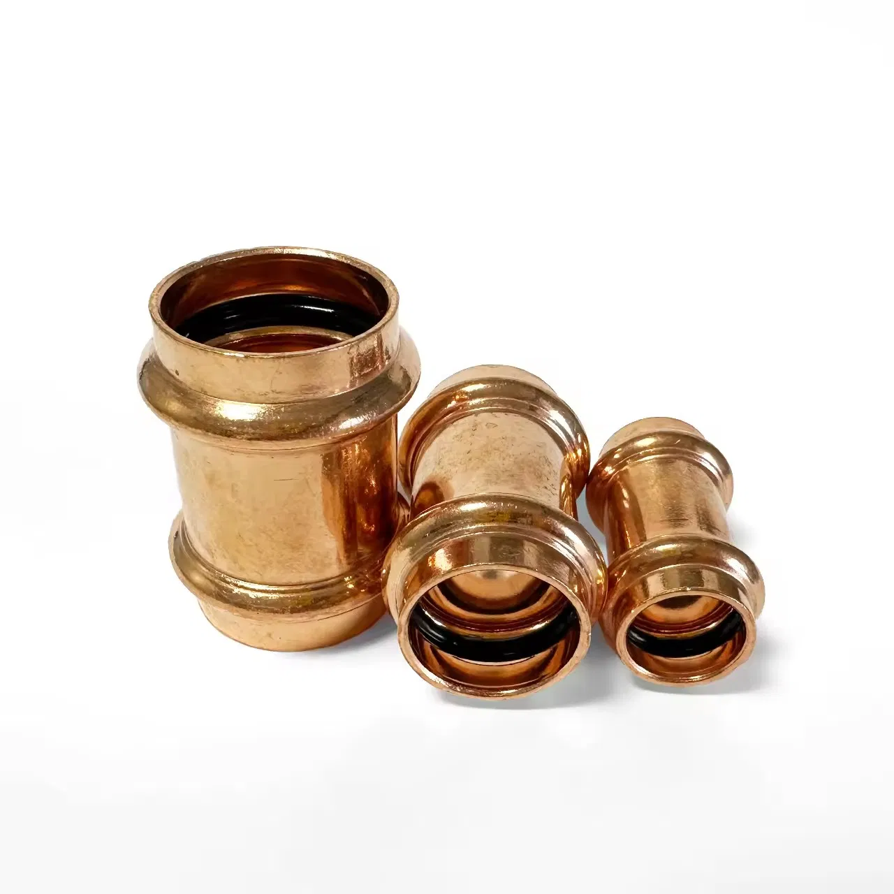 Free Samples 1/2"-2"Copper Press Fitting Propress Coupling No Stop Socket