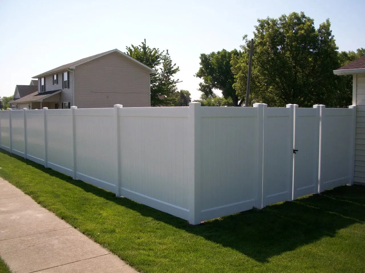 All - Weather PVC Fence Simple Installed Semi Privacy & UV Resistant Property Fencing