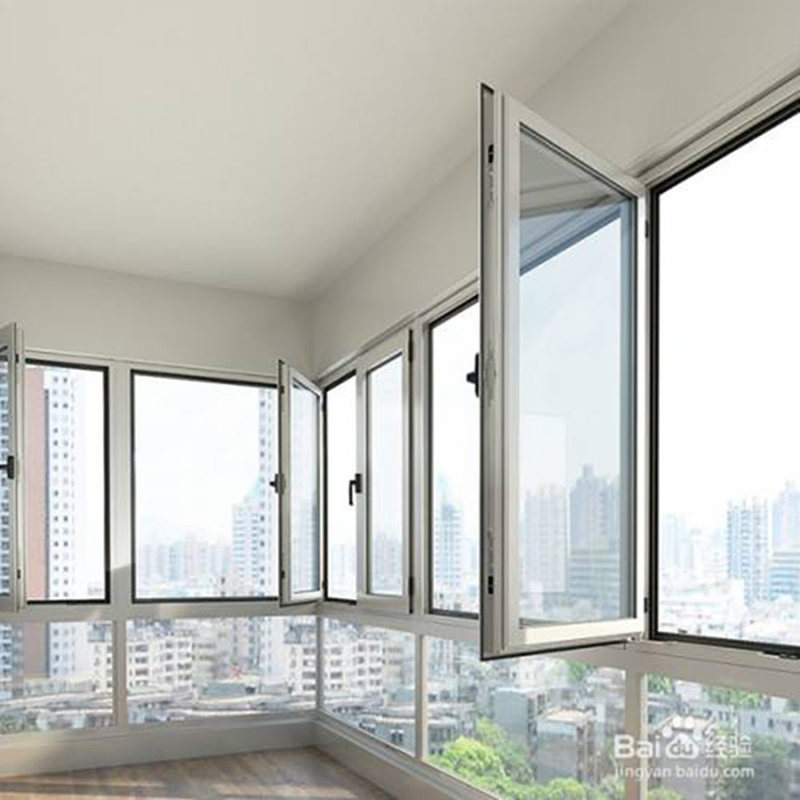 8% Discount Modern Design Aluminium Narrow Frame Double Glazing Tempered Glass Casement Window and Door for House