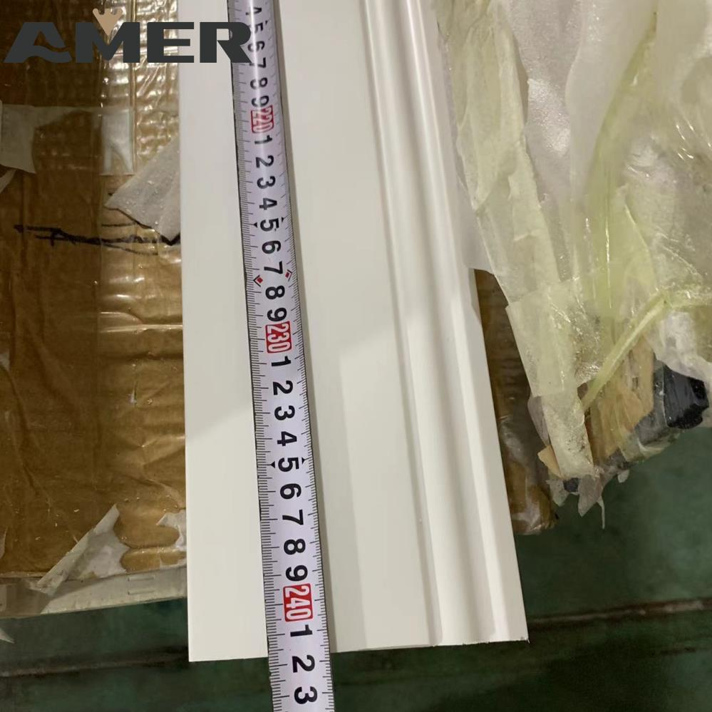 PS Foaming Plastic Skirting Baseboard Modern White Wainscoting Wall Panels Hotel Decorative China Factory