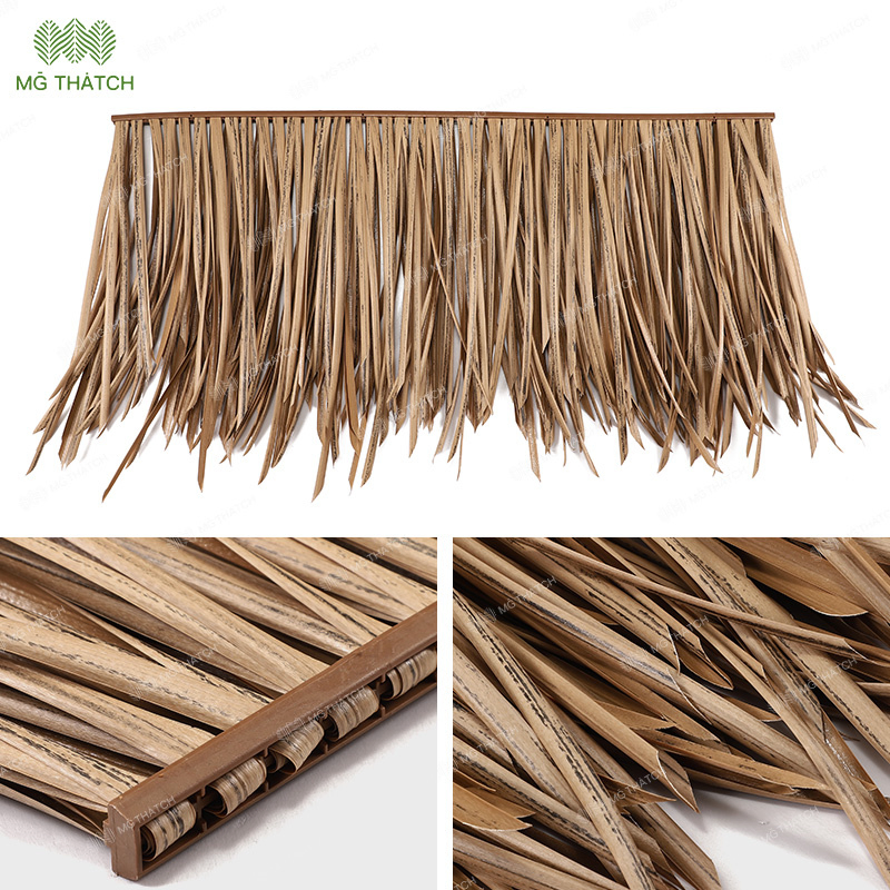 Environmentally-Friendly Thatch Roof Recycled Synthetic Thatch Tile