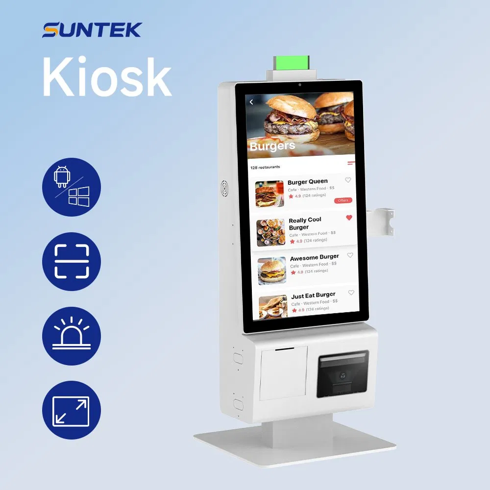 Suntek Versatile Self-Service Kiosk Payment Kiosk with Qr Code Scanner All in One