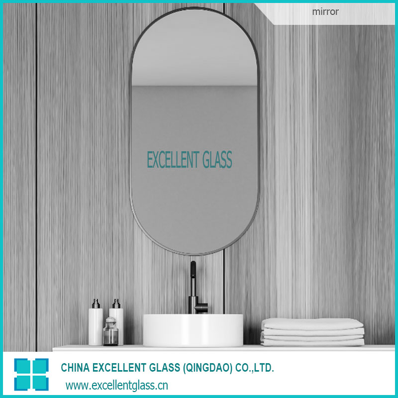 Safety Epoxy Mirror/Super White Mirror/Bedroom Mirrors/Tempered Mirror/Bathroom Mirror/Laminated Mirror/Black Mirror/Safety Gray Mirror