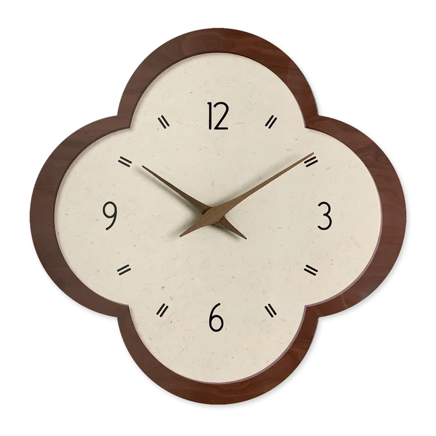 Modern Metal Wall Clock Copper Trimmed Minimalist Living Space Wall Clock