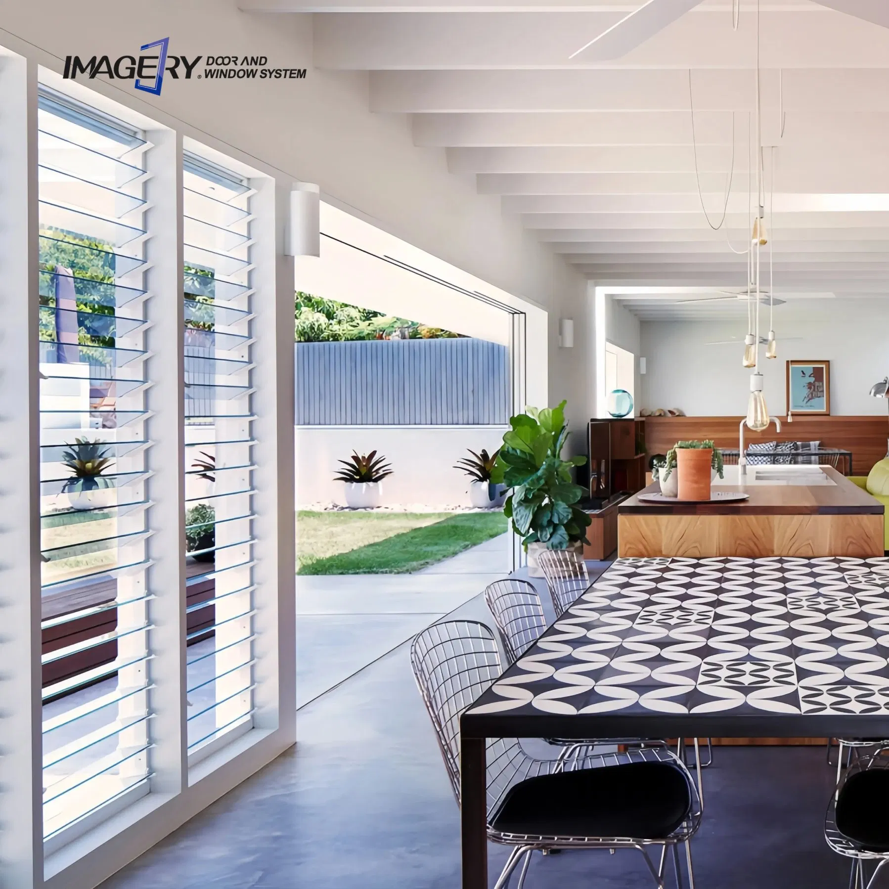 Customized Factory Prices Aluminum Shutter Louvered Windows House Hotel Exterior Adjustable Jalousie Window