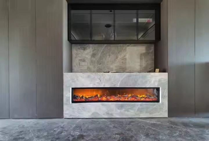 Stylish Adjustable Flame Settings Home Appliance 3 Sided Electric Fireplace for House Use