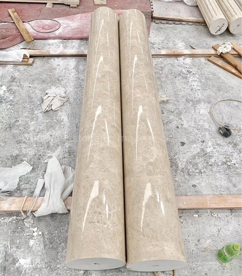Stone Carving White/Grey/Yellow Granite Marble Roman Column/Pillar