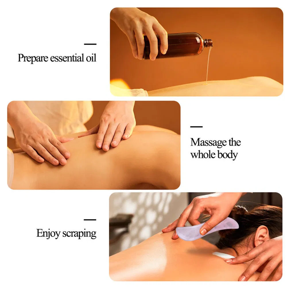 Natural Jade Guasha Plate Facial Massage Tool
