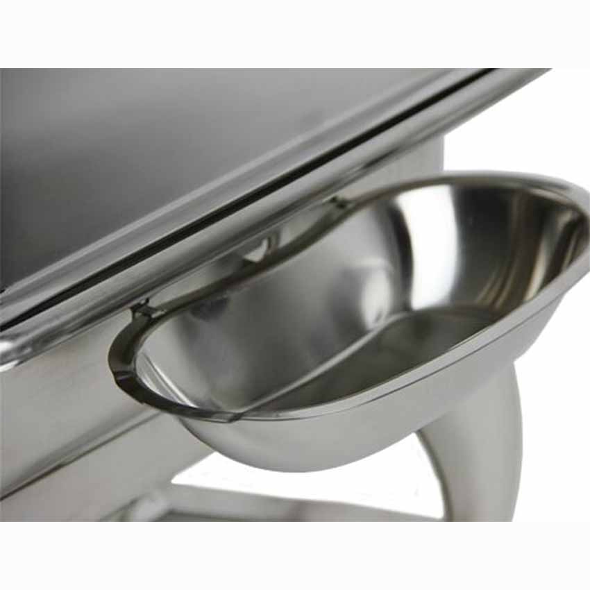 Hotel Restaurant Chafing Dish 304 Stainless Steel Buffet Stove Glass Cover Cdy11