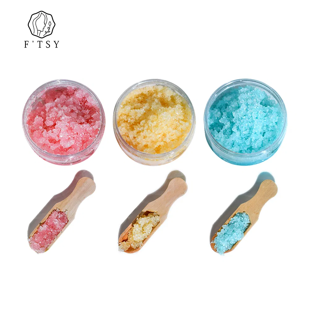 OEM ODM Factory Price Fruit Exfoliating Strawberryblueberry Orange Sugar Deep Cleansing Lip Scrub