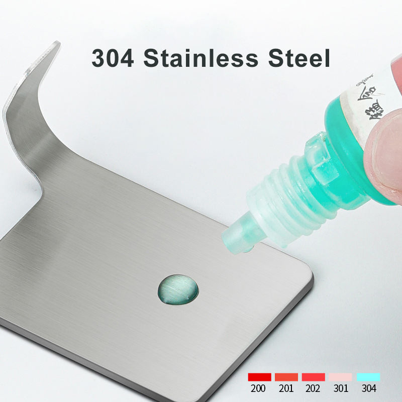 Stainless Steel Bathroom Shower Hook Heavy Duty Shower Holder Razor Holder Shaver Hook Hanger Stand Self