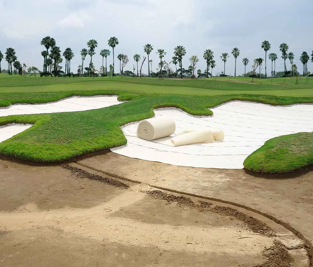 High Quality Golf Bunker Liner Material Waterproof Sandmat 10mm 15mm 20mm