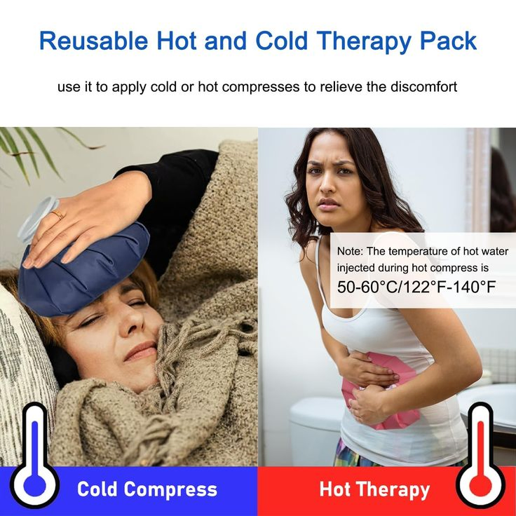 Pain Relief Reusable Screw Top Ice Bag Pack Hot Cold for Sports Knee Head Leg Injury