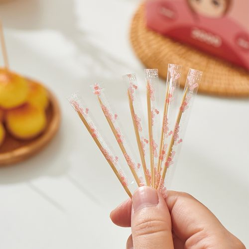 Disposable Printed Toothpicks with Biodegradable Paper Wrap