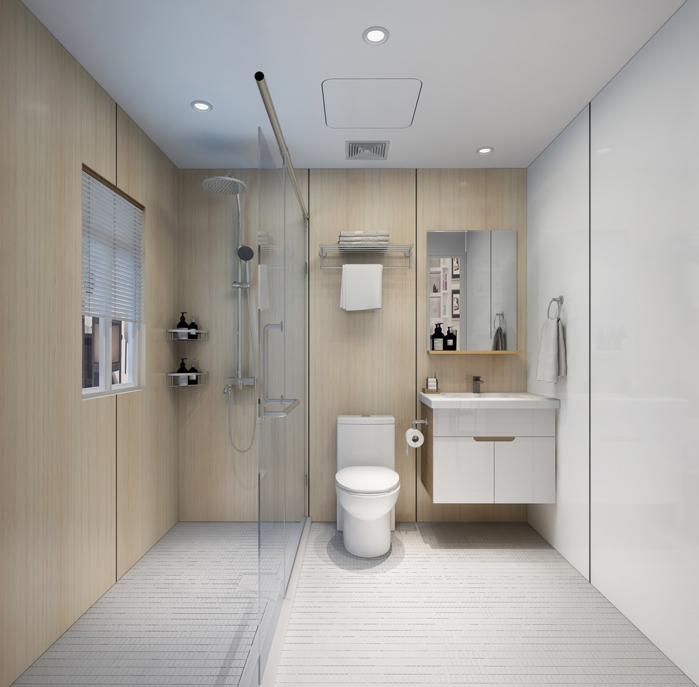 High Quality China Portable Integrated Bathroom Prefab Shower Room Bathroom with Toilet