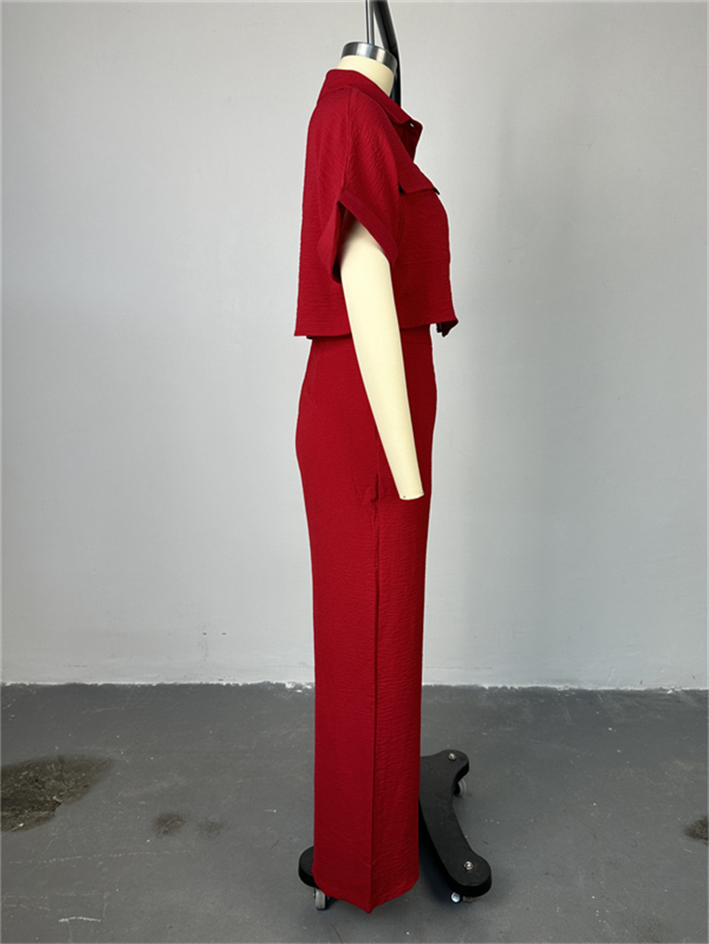 Комплект женский укороченная рубашка и широкие брюки