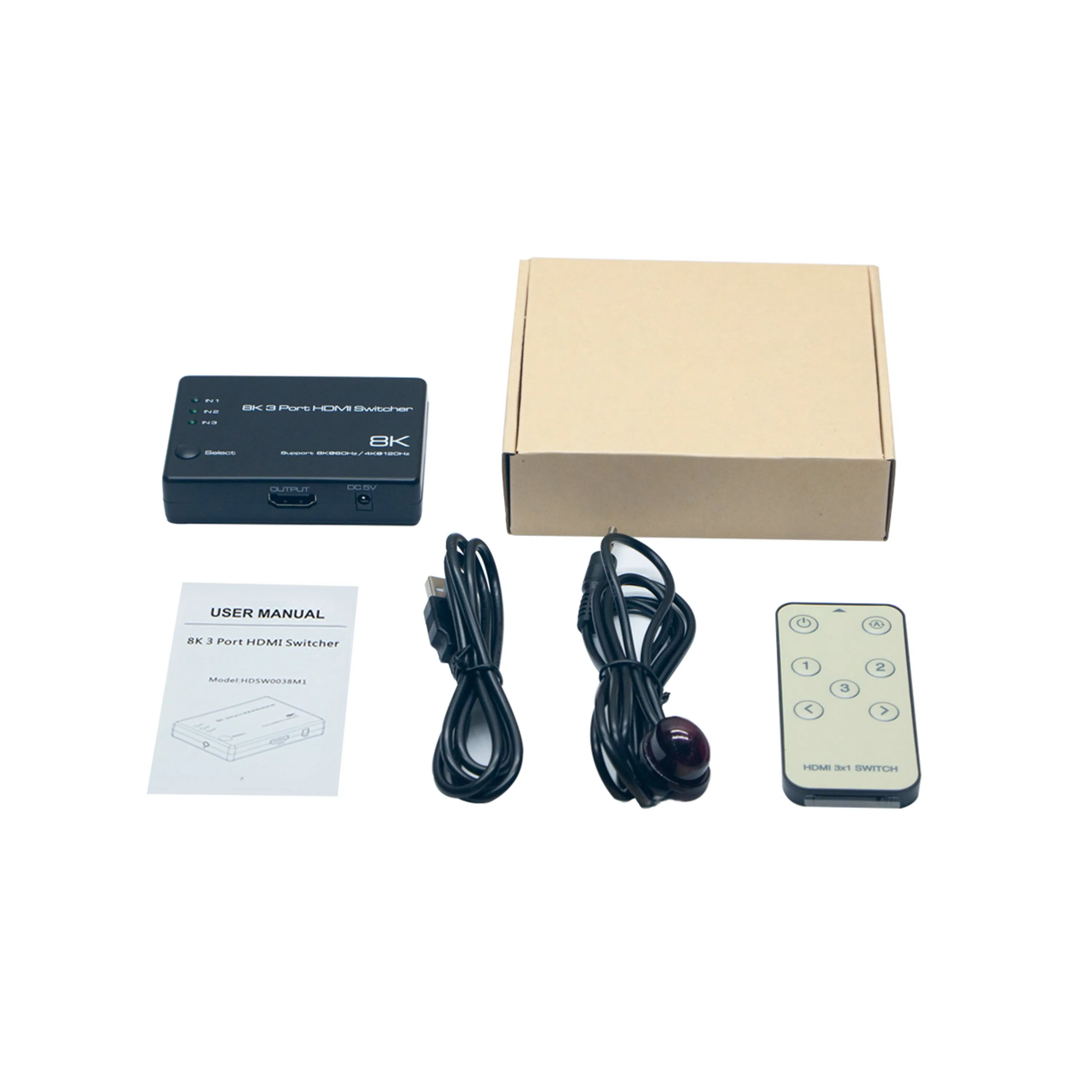 HDMI-коммутатор 3x1 8K@60Hz