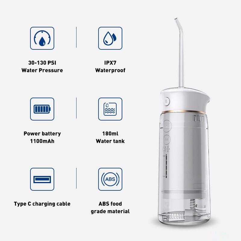 Portable Mini Rechargeable Oral Irrigator Dental Water Flosser