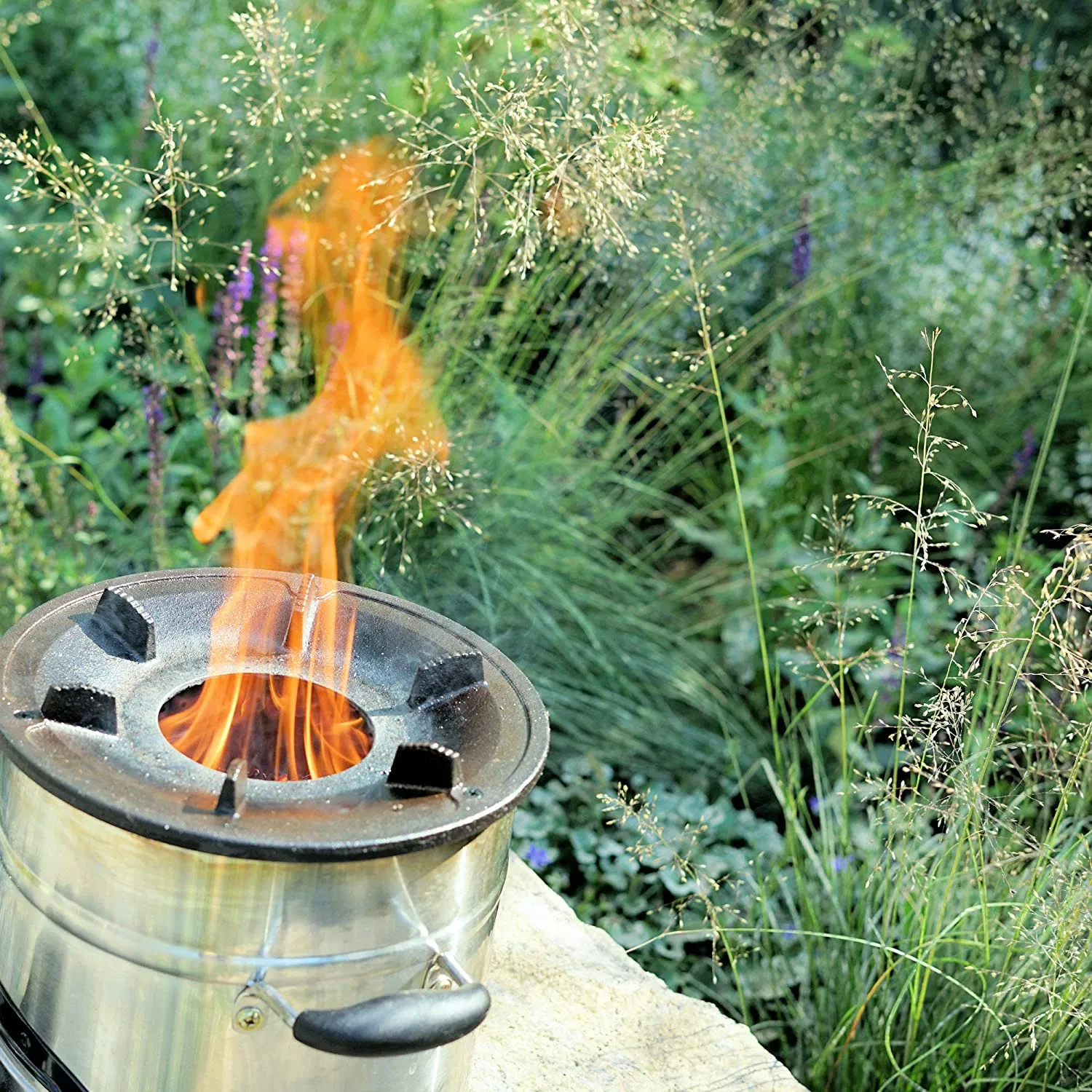 Power Bank Powered Cookstove Pellet Charcoal Fuel Stove