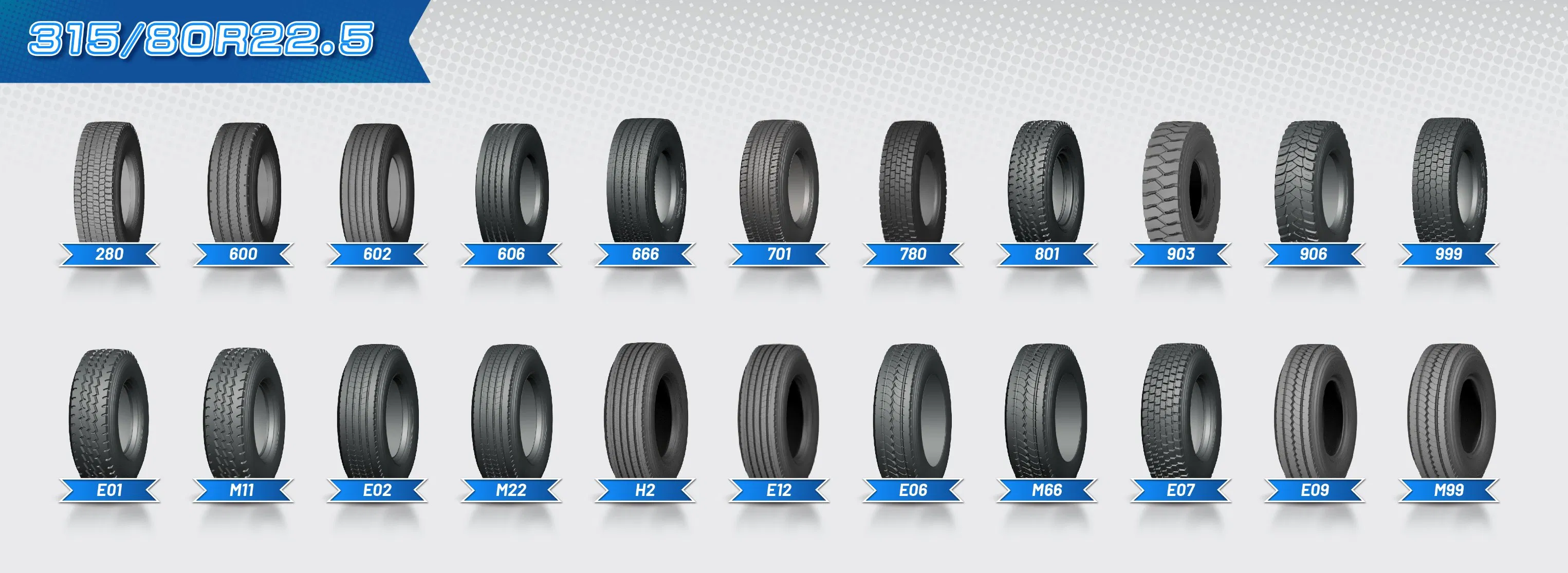 Шина грузовая 295/80 R22.5 M602 Wear-Resistant Rib Tread