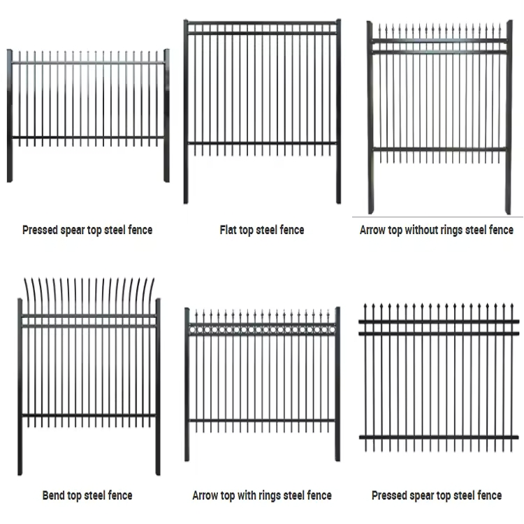 Black Garden Fence Commercial Fence/Steel Fence/Security Fence/Gates/Wire Fence/Fencing Security Fencing/Picket/Fence Panel/Galvanized Steel Fence