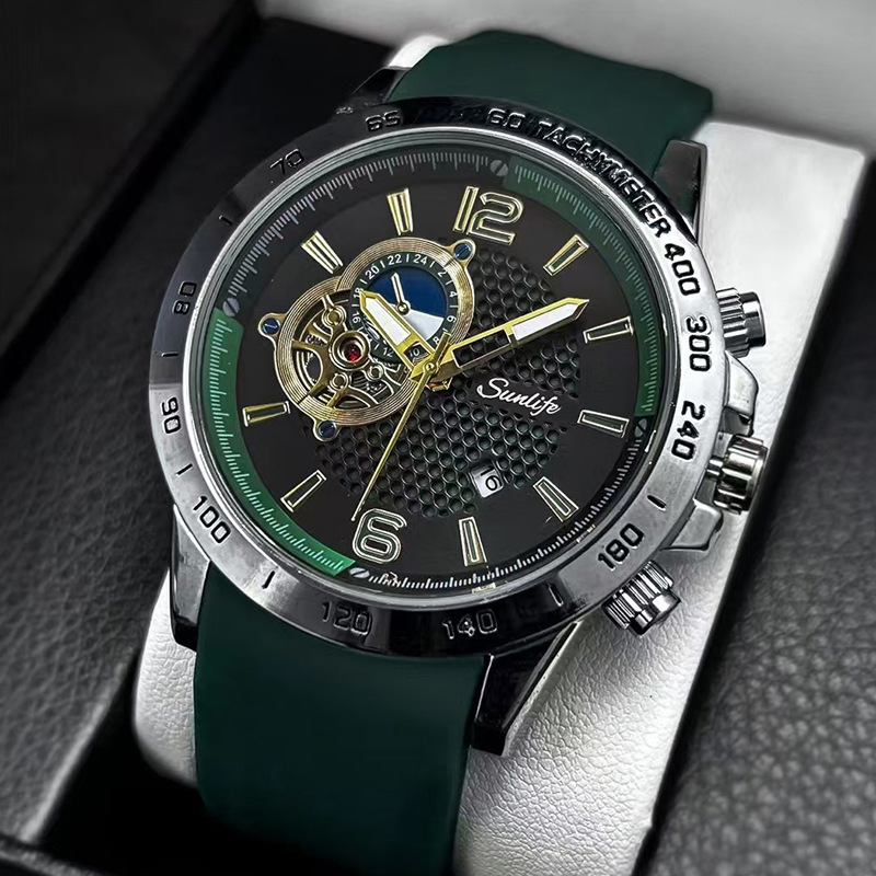 Classic Simple New Trendy Business Sport Featuring Luminous Hands Men's Wristwatch