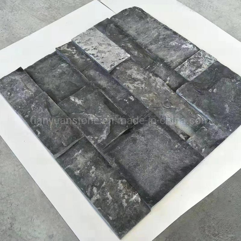 Natural Blue Limestone Sandblasted Wall Tile Floor Non-Slip Paving Tile Wall Covering Tile