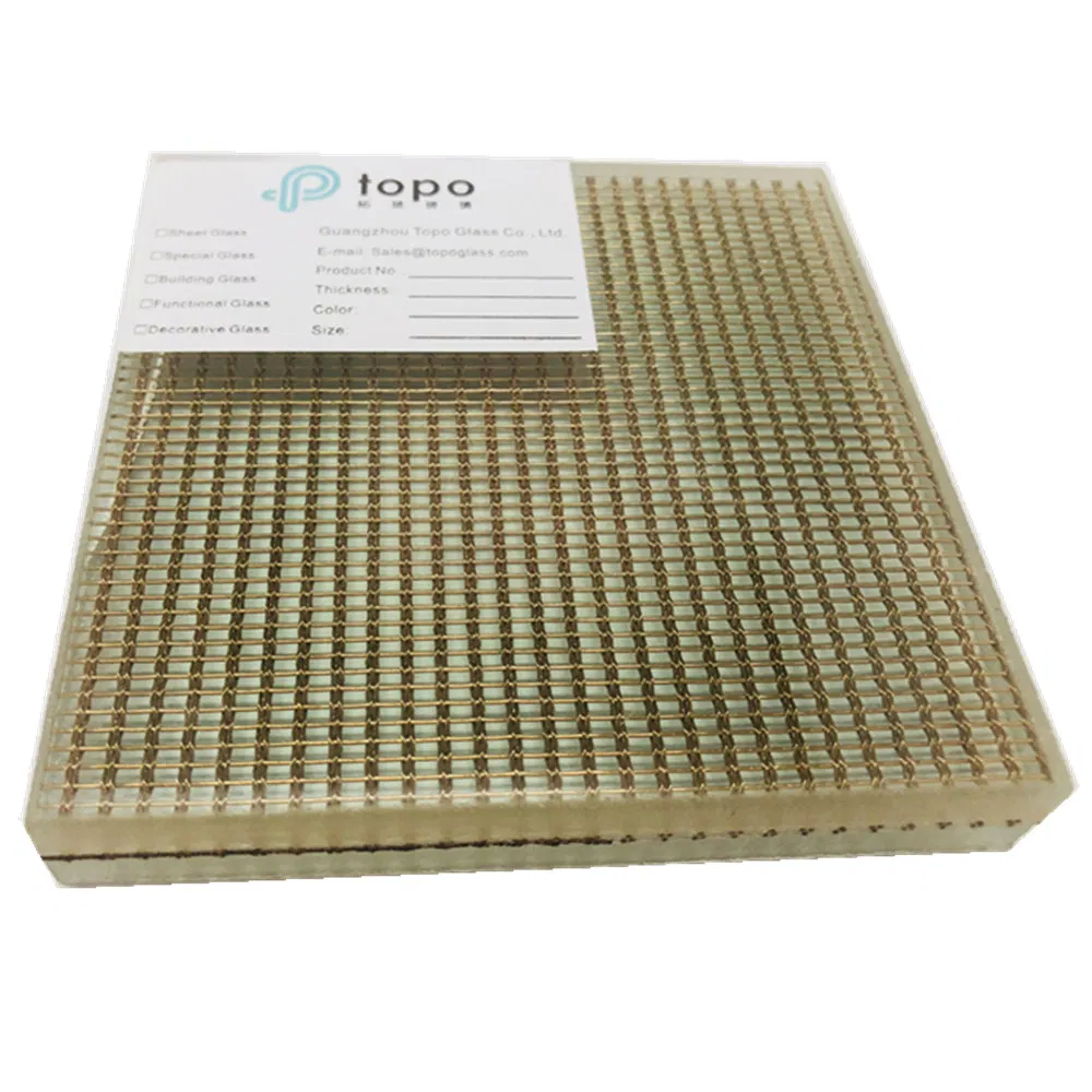 Customized Top Quality Laminated Metal Wire Glass (PLW-TP)