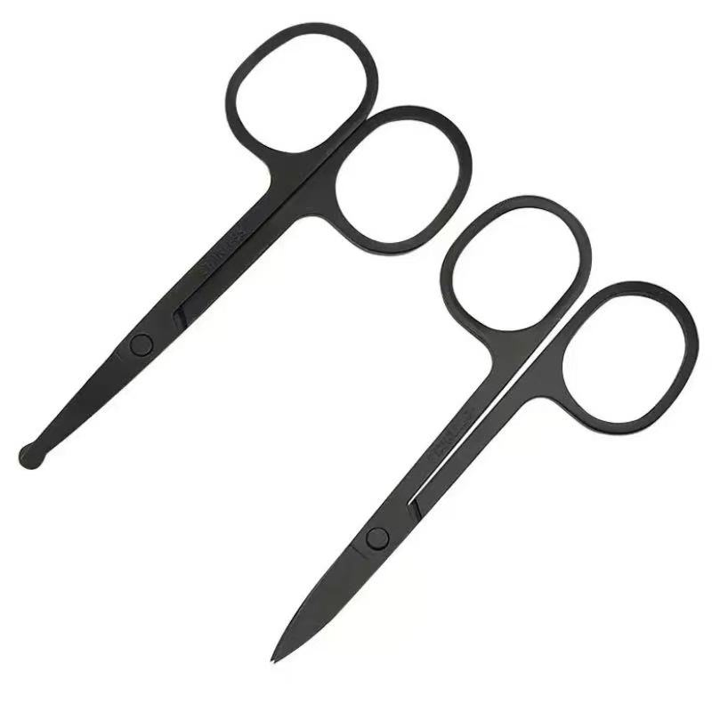 Original Wholesale Stainless Steel Makeup Artist Round Nose Hair Beauty Eyebrow Scissor