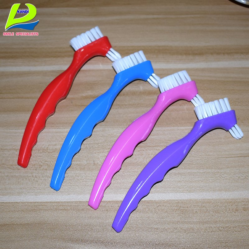 High Quality False Tooth Cleaner Denture Deep Cleaning Toothbrush