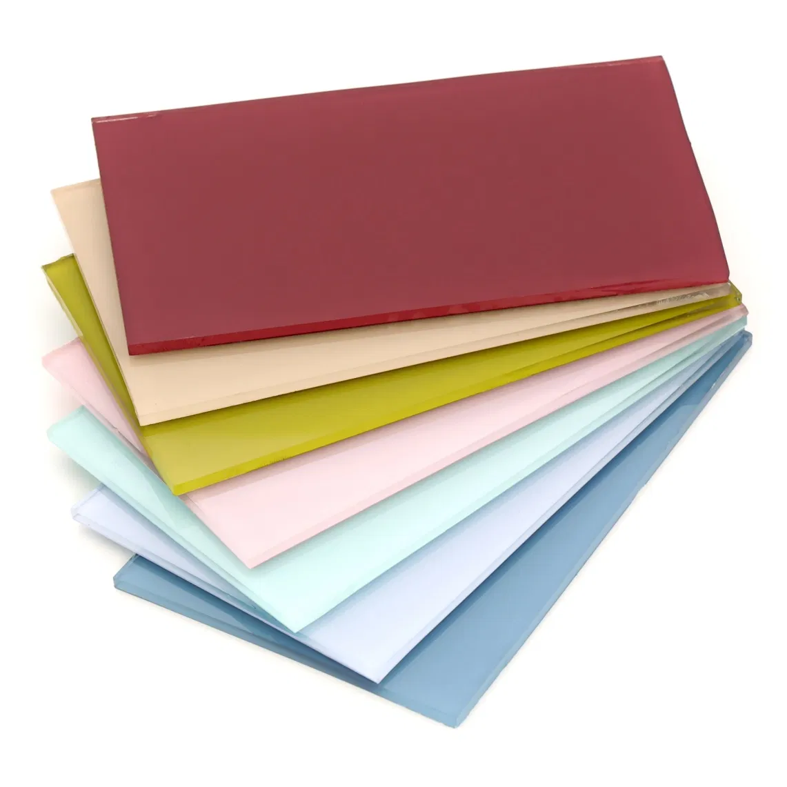 3mm-12mm High-Quality Red White Blue Yellow Painted Glass for Building