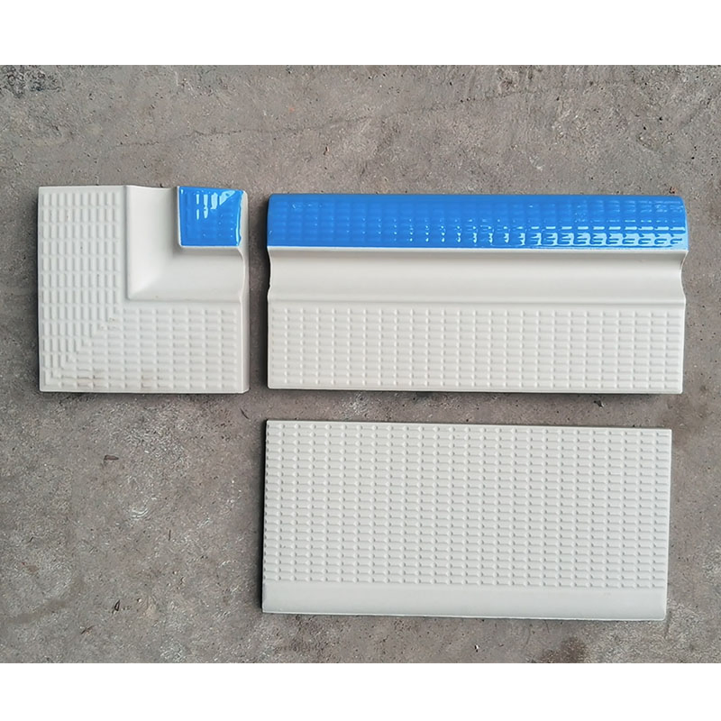 Rounded Corner Competition Pools Accessories Ceramic Glazed Swimming Pool Tiles