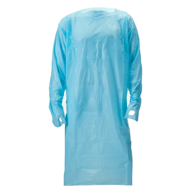 Disposable CPE Isolation Gowns Medical Suppliers Hospitals Overhead Open Back Doctor Hospital Clothes OEM Wholesale CE