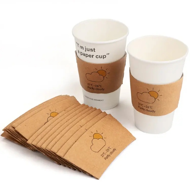Держатель для бумажных стаканов 16oz, картонный, крафт