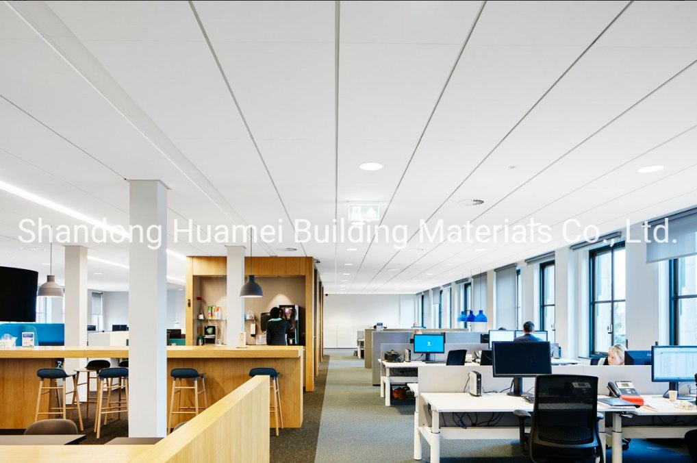 Acoustic Fiber Glass Wool Panel Suspended Baffle Ceiling Tile Factory Price