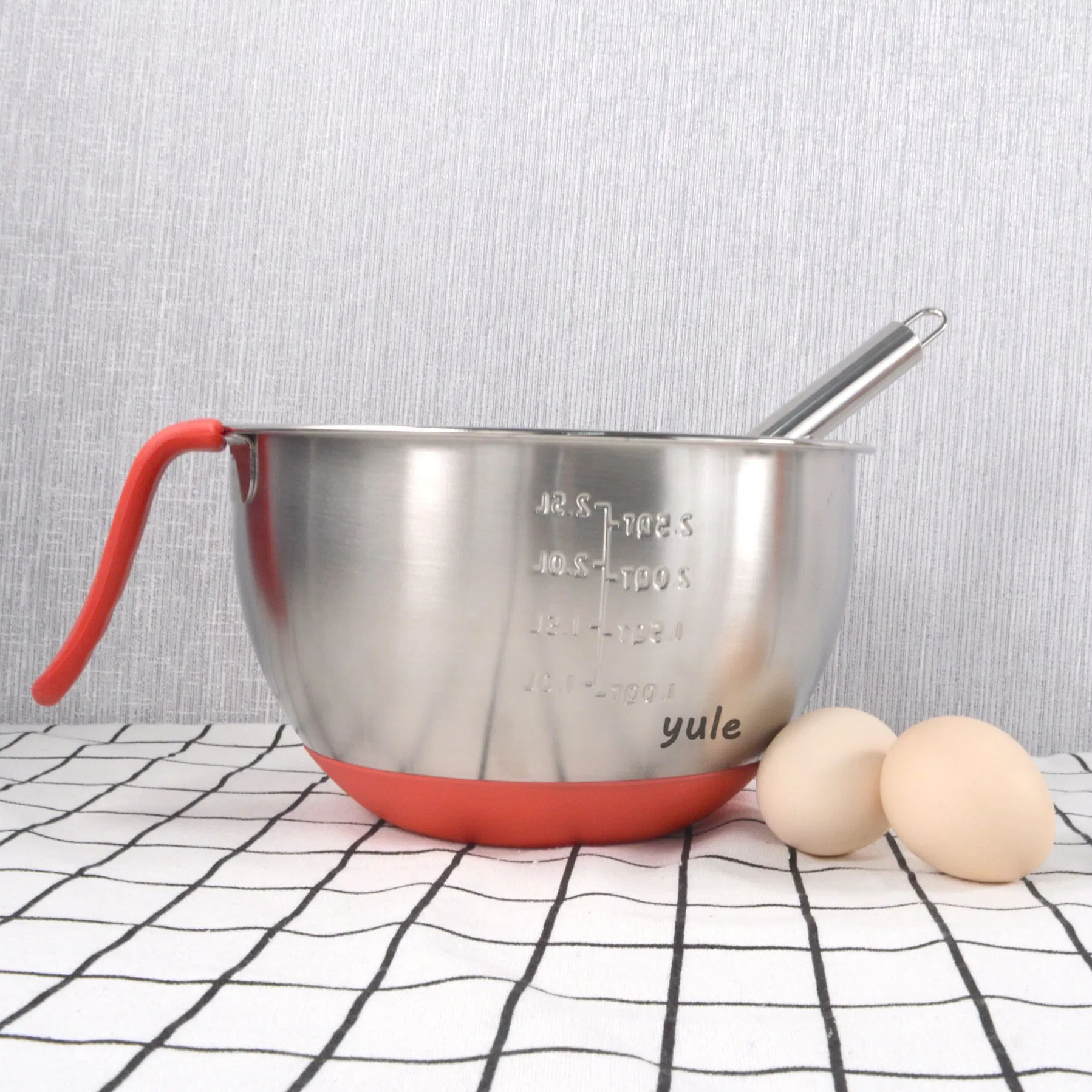 USA Korean Germany Hot Sale 1.5/3/5 Qt Sealing Cover Magnetic Thickening Kitchen Cake Mix Bowl Stainless Steel Salad Bolws
